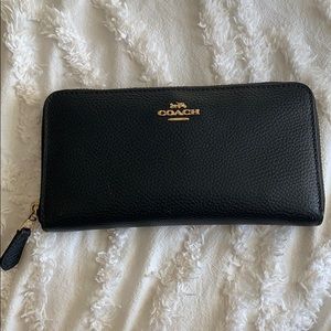 COACH Black Leather Wallet